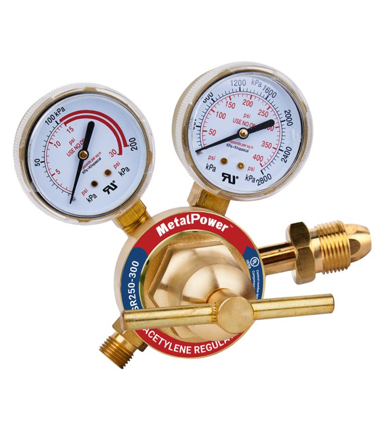 SR250300 Acetylene Regulator Medium Duty Victor Style MetalPower
